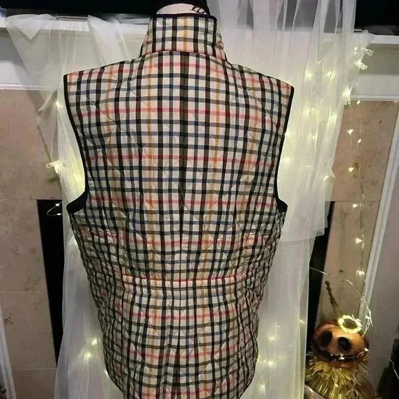 Talbots Full Zip , Quilted Vest. Fall Colors. Large. Preowned. Women. - Picture 2 of 4